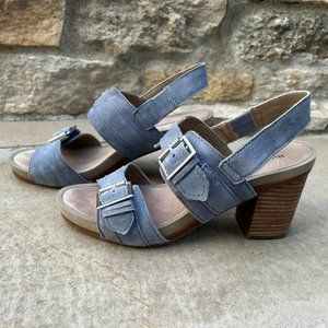 Hush Puppies Sling-Back Open-Toe Heels